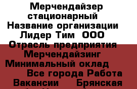 Мерчендайзер стационарный › Название организации ­ Лидер Тим, ООО › Отрасль предприятия ­ Мерчендайзинг › Минимальный оклад ­ 14 000 - Все города Работа » Вакансии   . Брянская обл.,Новозыбков г.